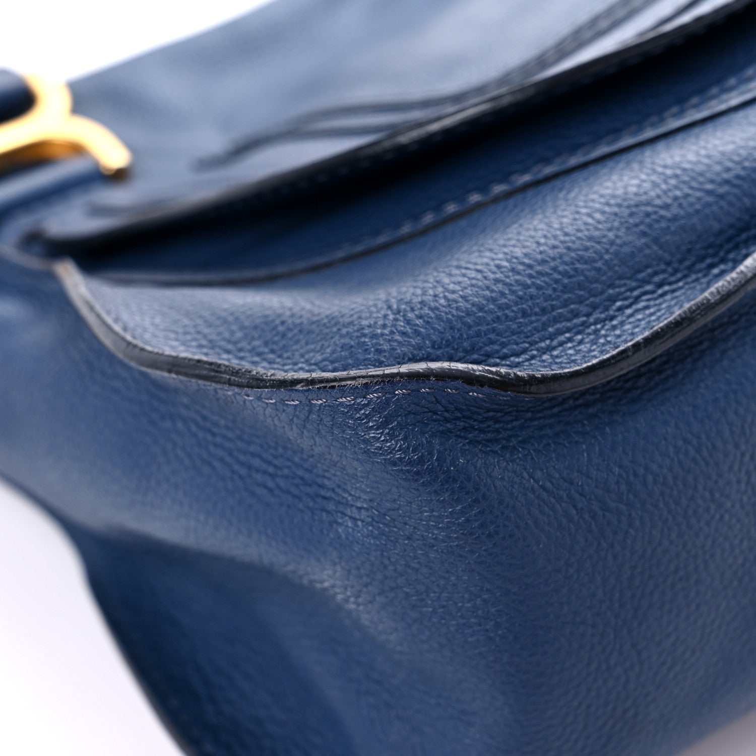 Chloe Calfskin Medium Marcie Satchel Royal Navy 7 of 19