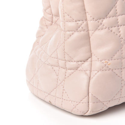 Christian Dior Lambskin Cannage Small Dior Soft Shopping Tote Light Pink 15 of 22