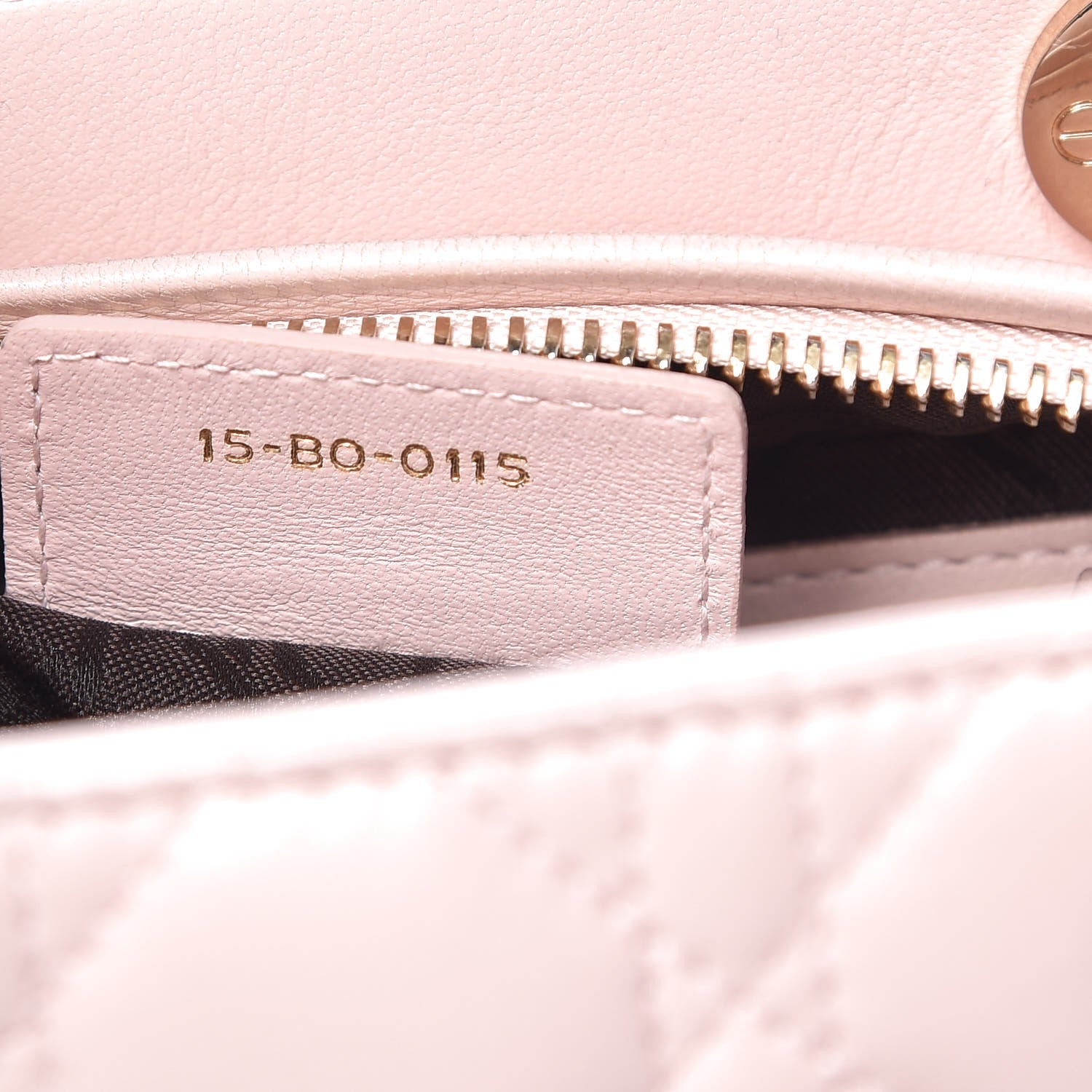 Christian Dior Lambskin Cannage Medium Lady Dior Light Pink 7 of 16