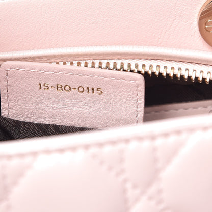 Christian Dior Lambskin Cannage Medium Lady Dior Light Pink 7 of 16