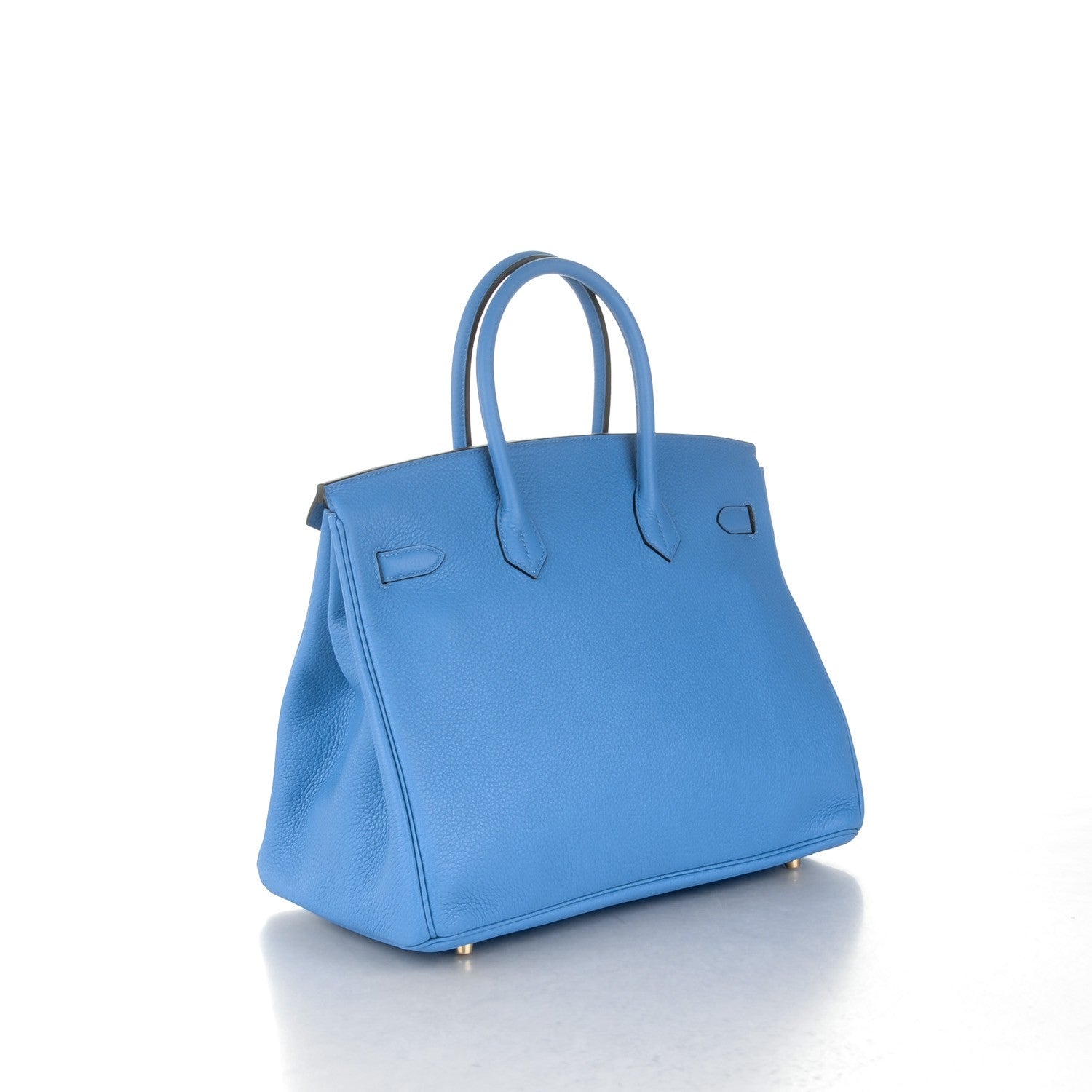 Hermes Taurillon Clemence Birkin 35 Bleu Paradis 3 of 27