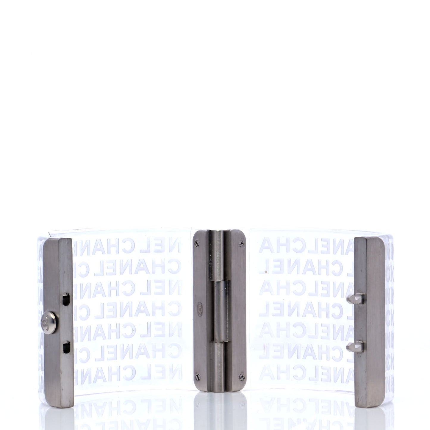 Metal Resin Logo Cuff Transparent