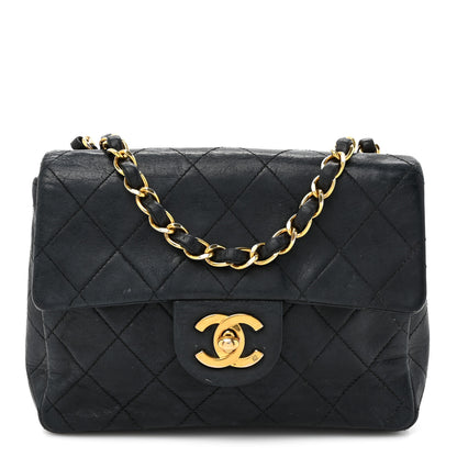 Chanel Lambskin Quilted Mini Square Flap Bag Black 1 of 19