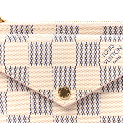 Louis Vuitton Damier Azur Recto Verso Card Holder Rose Ballerine 7 of 8