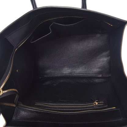 Celine Satin Calfskin Suede Mini Tri-Color Luggage Almond 5 of 13