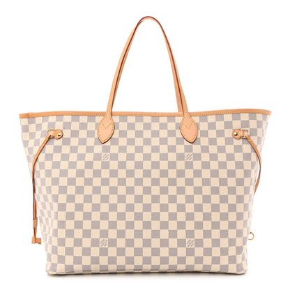 Louis Vuitton Damier Azur Neo Neverfull GM Rose Ballerine 3 of 14