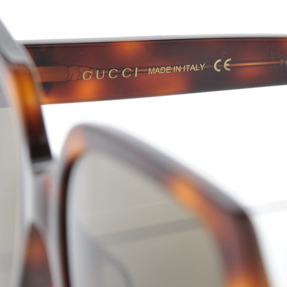 Gucci Acetate Square GG 0096SA Sunglasses Havana 5 of 9