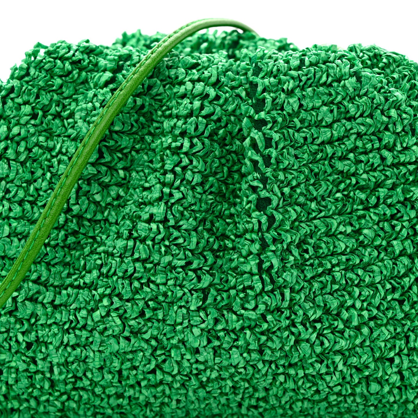 Bouclé Curly Raffia The Mini Pouch Parakeet