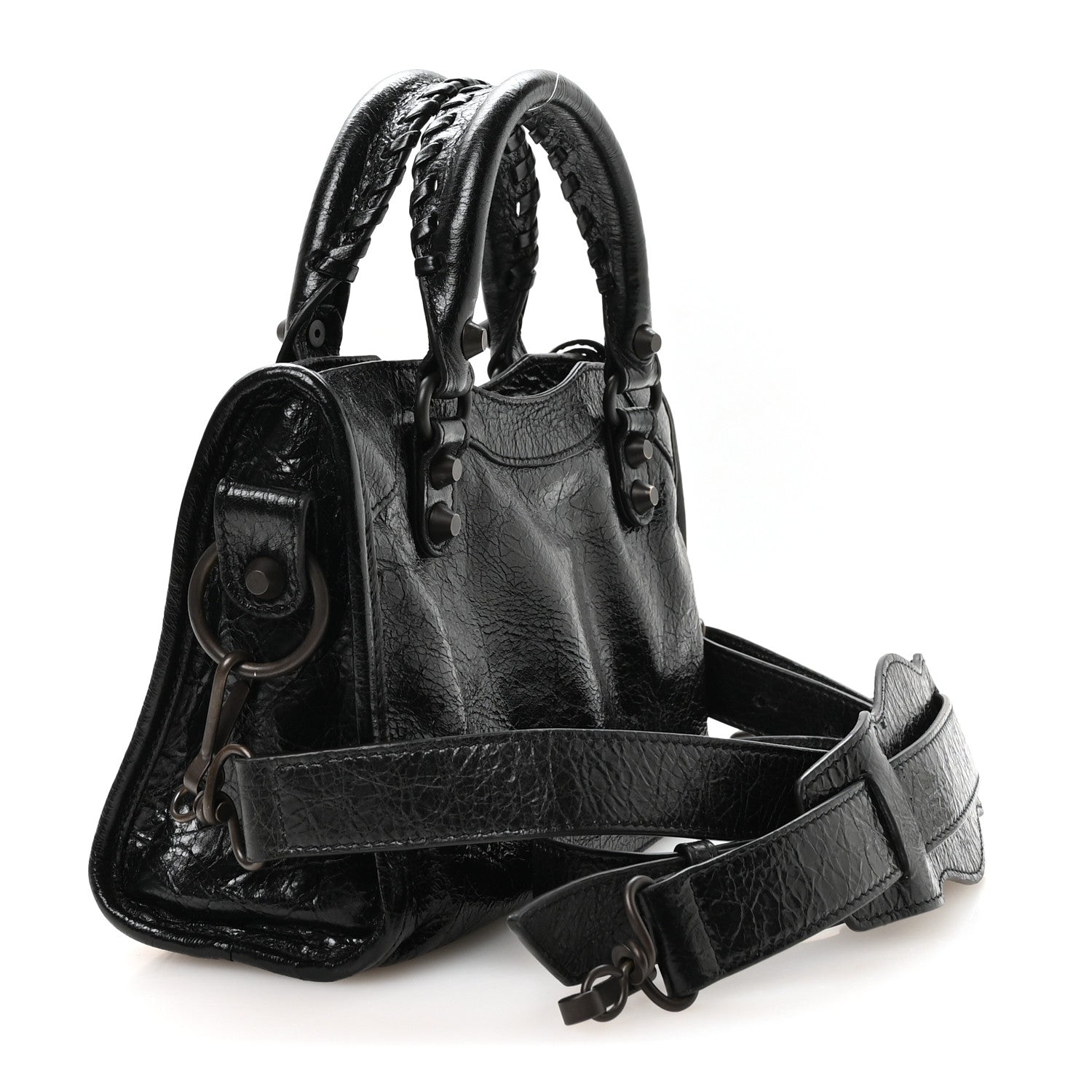 Balenciaga Agneau Arena Classic Hardware Le City Mini Black 3 of 11