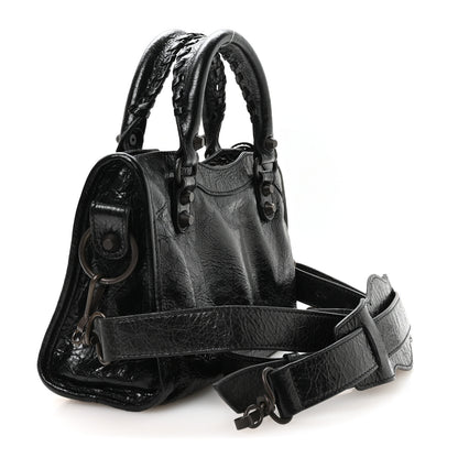 Balenciaga Agneau Arena Classic Hardware Le City Mini Black 3 of 11