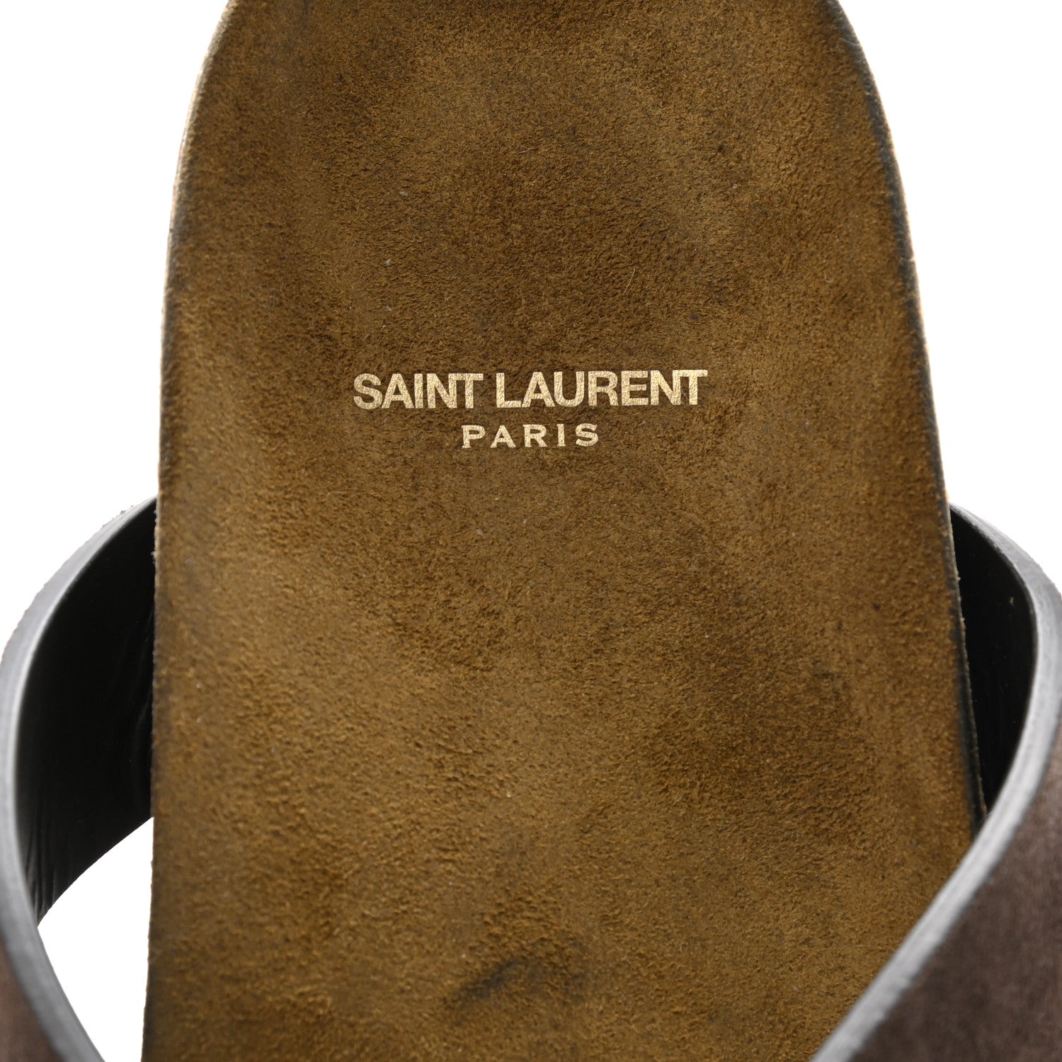 Saint Laurent Suede Jimmy Thong Flat Sandals 40 Chocolate 8 of 8