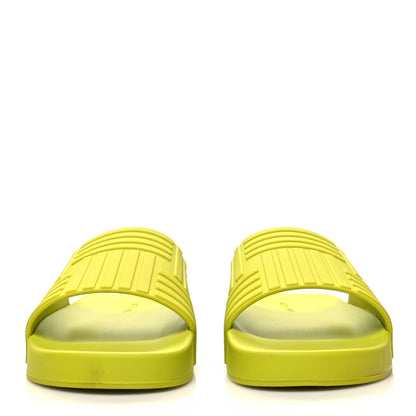 Bottega Veneta Rubber Carpet Slider Sandals 38 Kiwi 2 of 7