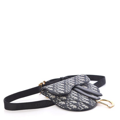 Christian Dior Oblique Saddle Belt Bag Blue 4 of 8