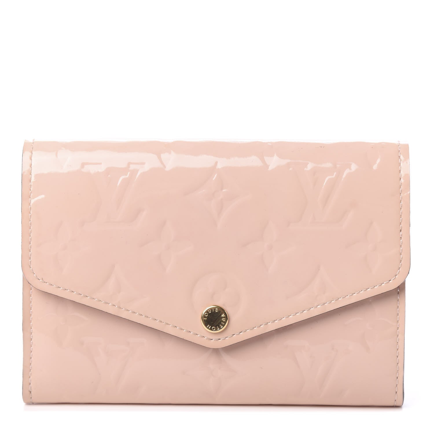 Louis Vuitton Vernis Sarah Compact Wallet Rose Ballerine 1 of 7