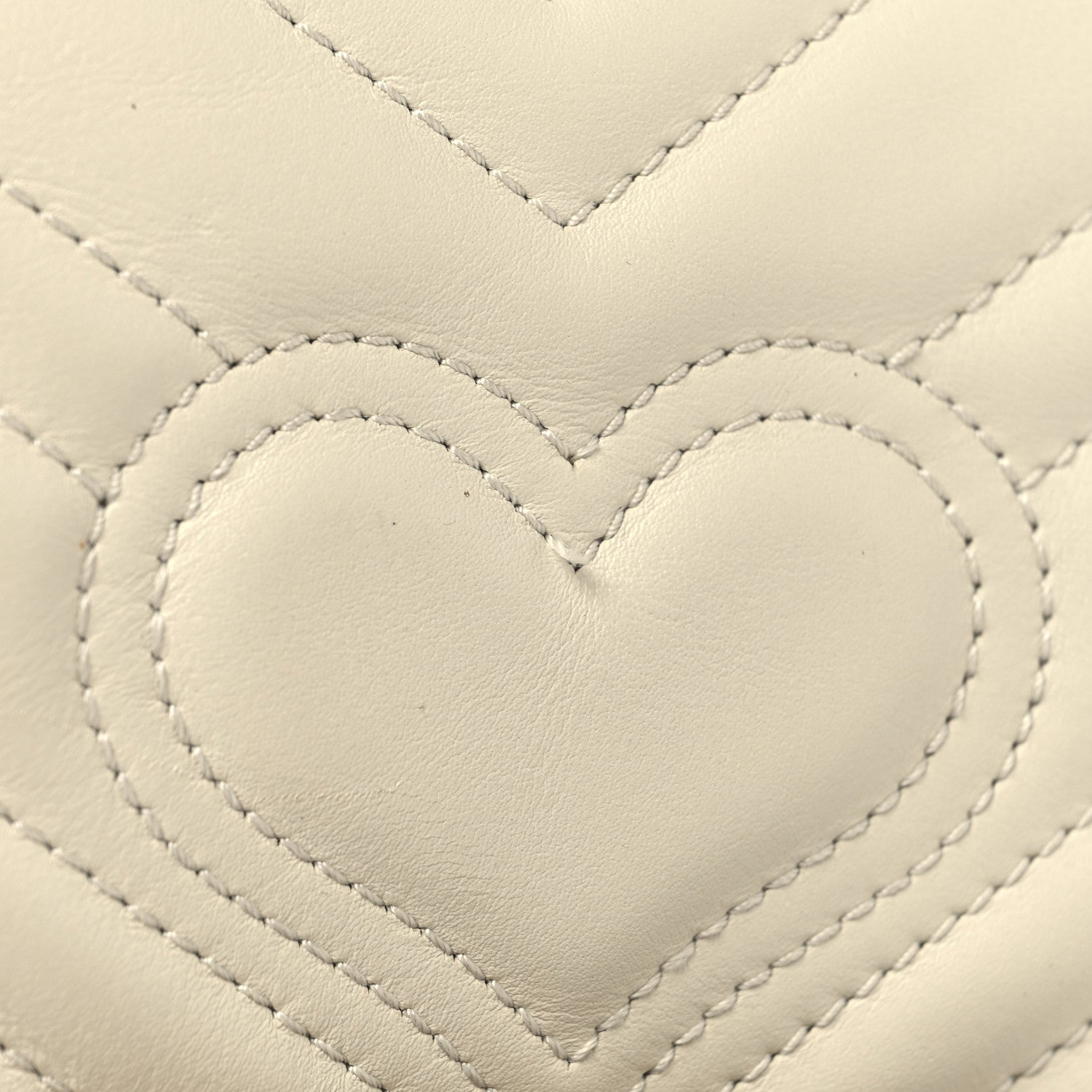 Gucci Calfskin Matelasse Super Mini GG Marmont Shoulder Bag White 12 of 12