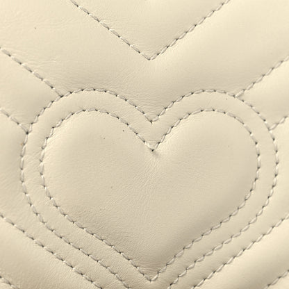 Gucci Calfskin Matelasse Super Mini GG Marmont Shoulder Bag White 12 of 12