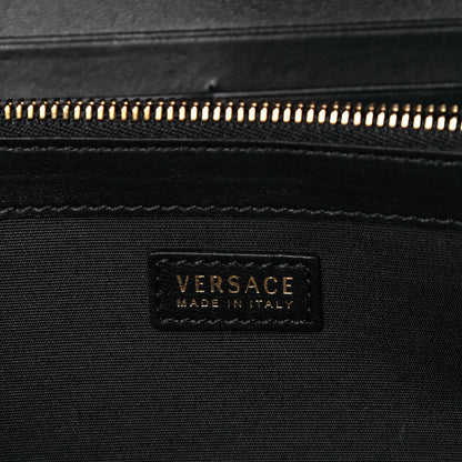 Versace Nappa Barocco Quilted Medusa Wallet On Chain Crossbody Black 6 of 9