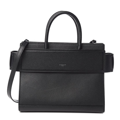 Givenchy Grained Calfskin Small Horizon Satchel Black 1 of 10
