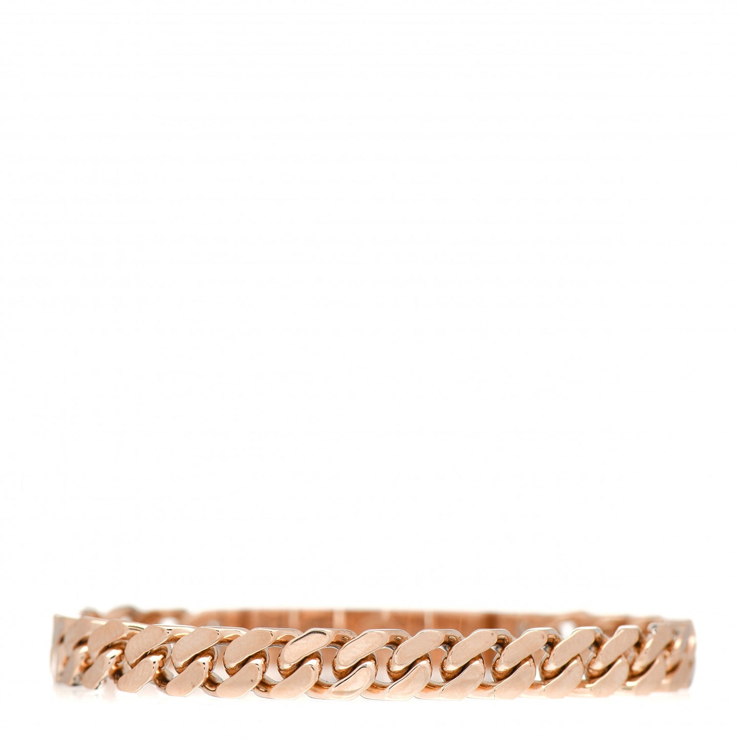 18K Rose Gold Diamond PM Kelly Gourmette Bracelet SH