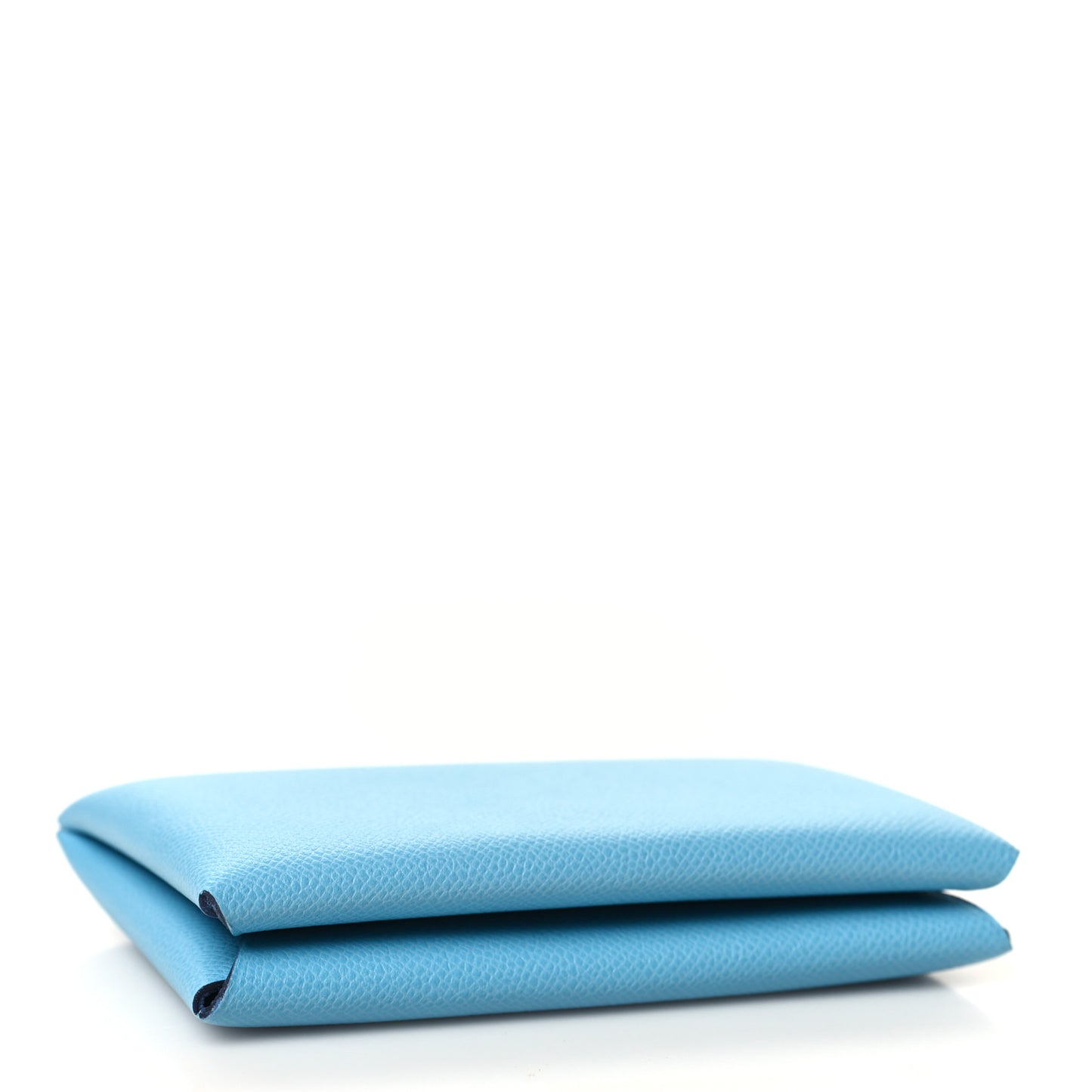 Madame Calfskin Calvi Card Case Blue Du Nord