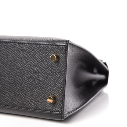 Hermes Epsom Kelly Sellier 25 Black 8 of 41