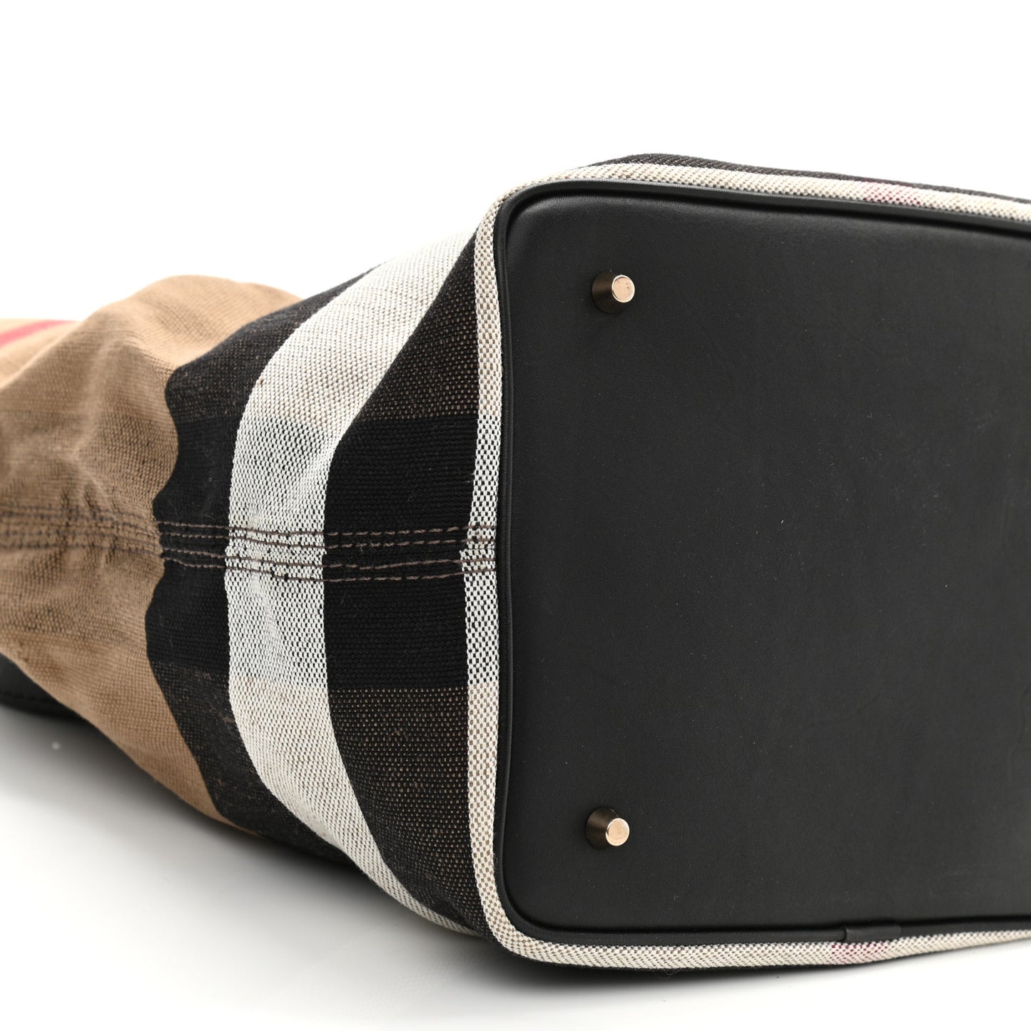 Canvas Mega Check Medium Ashby Hobo Black