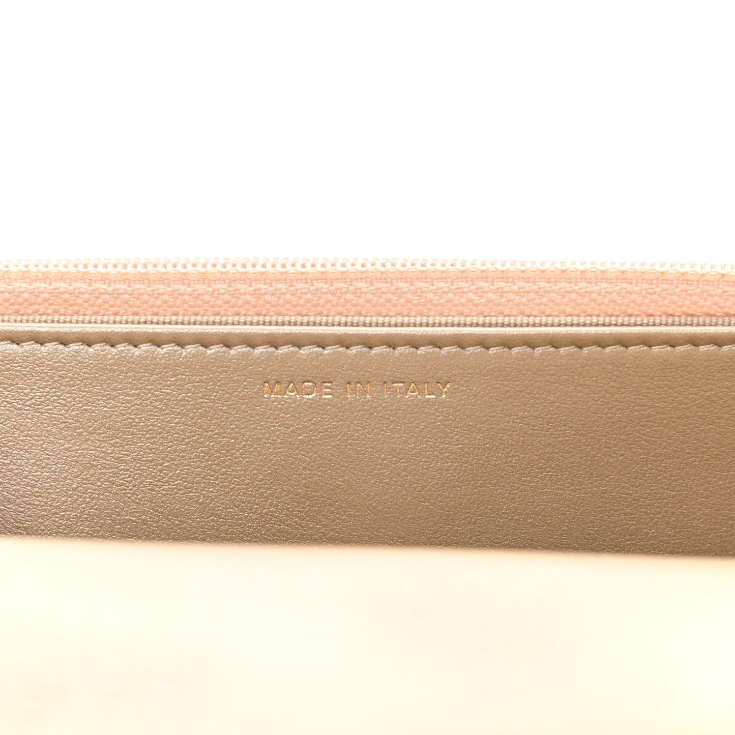 Metallic Goatskin Quilted Chanel 19 Wallet On Chain WOC Gold