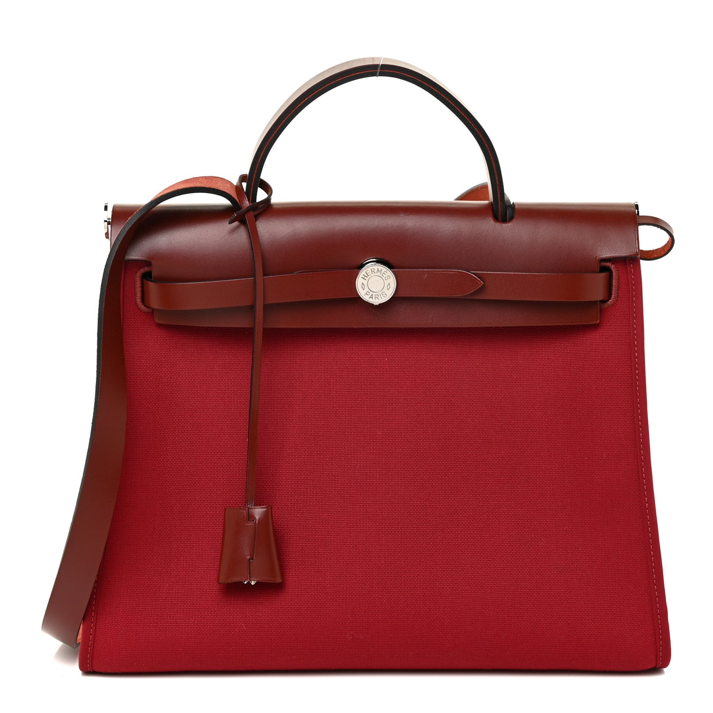 Military Toile Vache Hunter Herbag Zip 31 PM Rouge Grenat