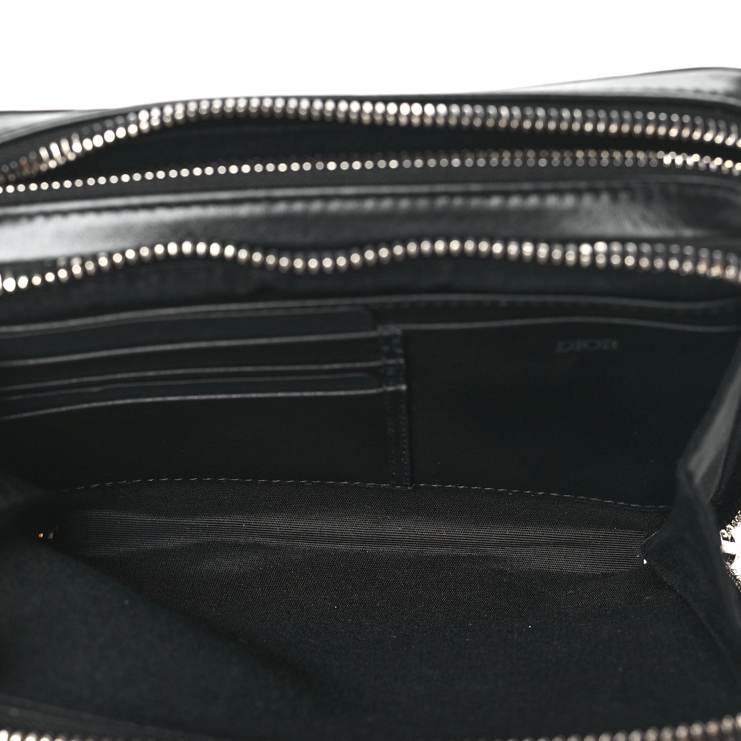 Christian Dior Calfskin Oblique Galaxy Perforated Messenger Black Multicolor 5 of 11