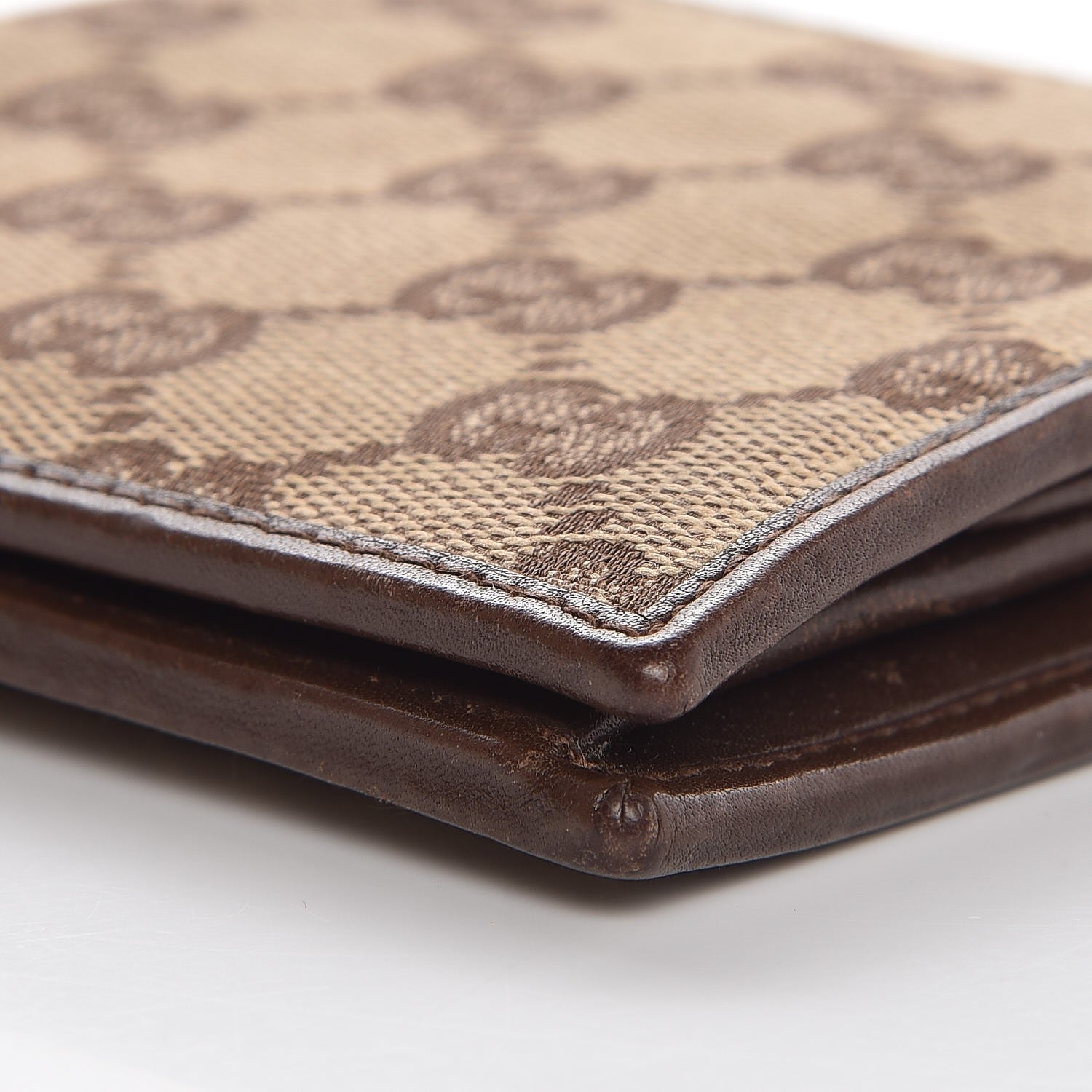Gucci GG Monogram Bi-Fold Wallet Dark Brown 12 of 15