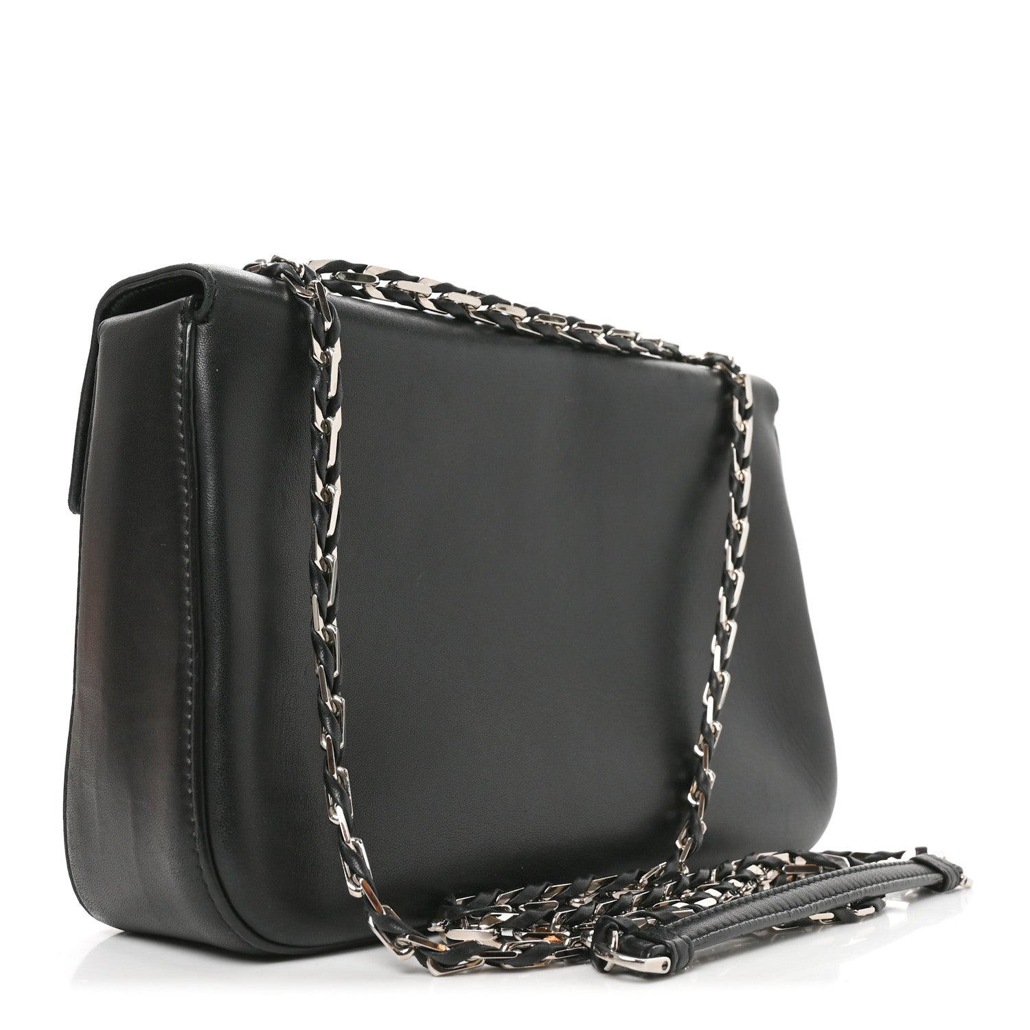 Fendi Nappa Be Baguette Crossbody Bag Black 3 of 10