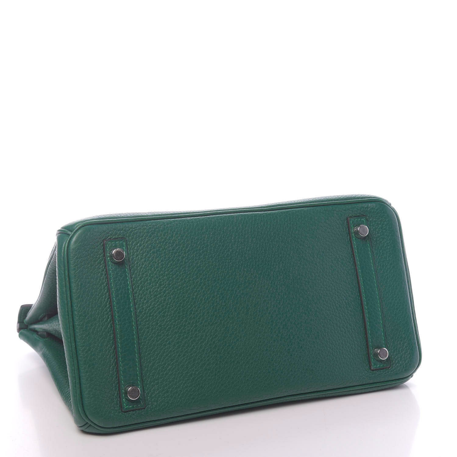 Hermes Taurillon Clemence Birkin 30 Malachite 4 of 10