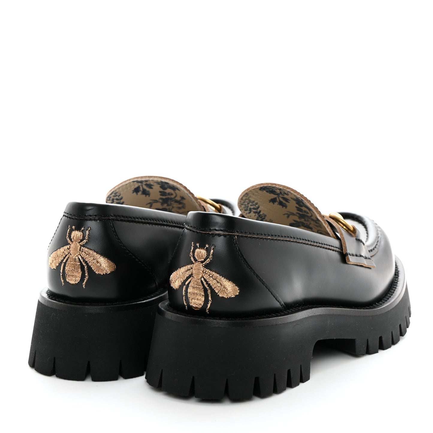 Cordovan Lux Womens Harald Horsebit 25mm Platform Loafers 35.5 Black
