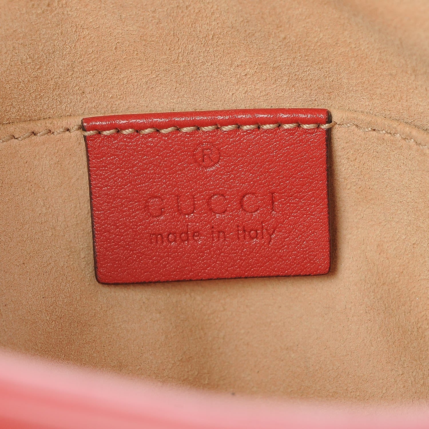 Gucci Calfskin Matelasse Small GG Marmont Chain Shoulder Bag Hibiscus Red 6 of 10