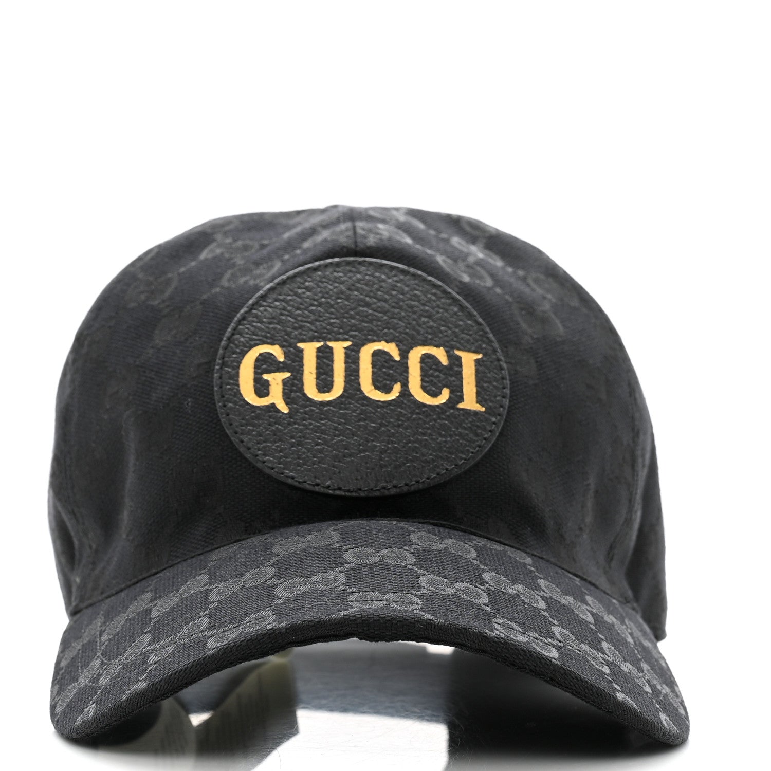 Gucci Monogram Textured Dollar Calfskin Zeno Baseball Hat M Black 3 of 11