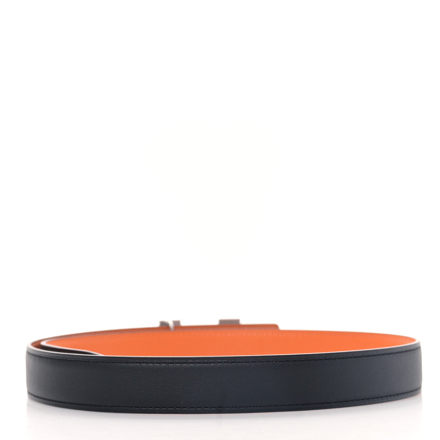 Hermes Swift Epsom 24mm Mini Constance H Belt 70 28 Black Orange 2 of 5