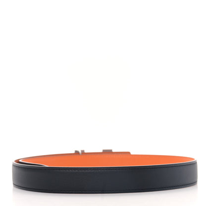 Hermes Swift Epsom 24mm Mini Constance H Belt 70 28 Black Orange 2 of 5