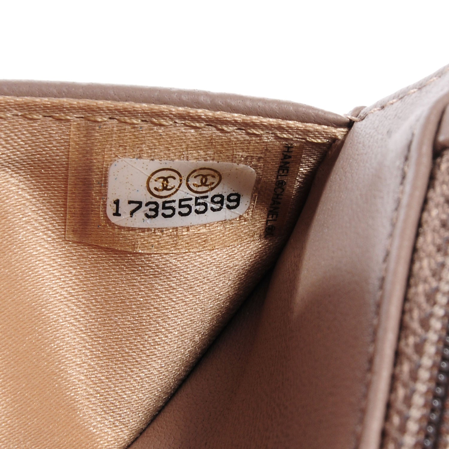 Chanel Lambskin Camellia Wallet on Chain Beige 7 of 7
