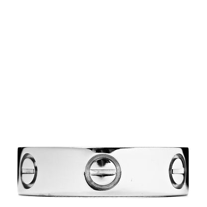 Cartier 18K White Gold 5.5mm LOVE Ring 52 6 3 of 4