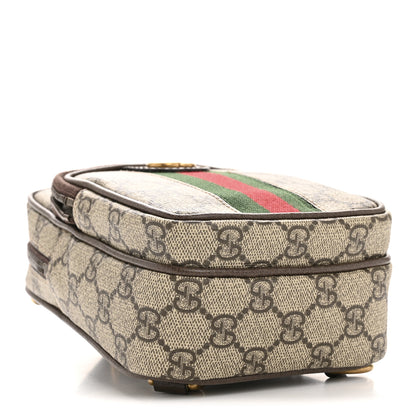 Gucci GG Supreme Monogram Web Mini Ophidia Messenger Brown 4 of 11