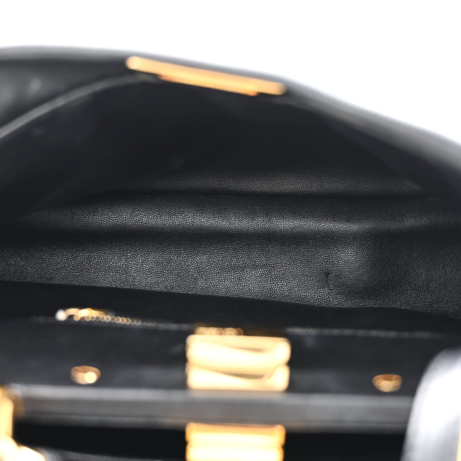Fendi Nappa Mini Peekaboo Iconic Satchel Black 7 of 12