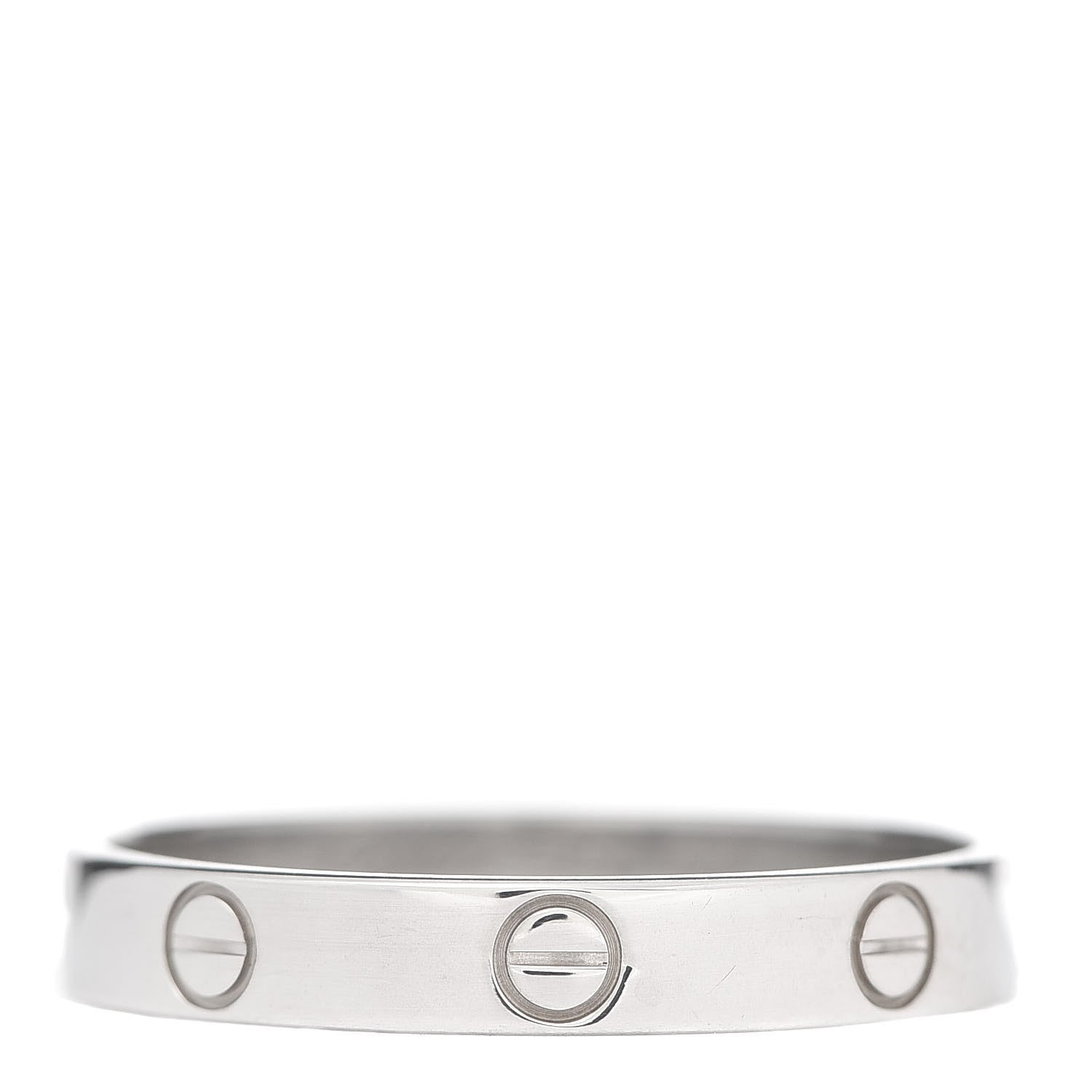 Cartier 18K White Gold 3.5mm LOVE Wedding Band Ring 63 10.25 1 of 4