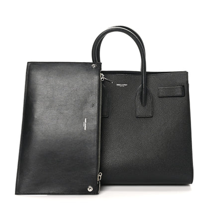 Saint Laurent Grained Calfskin Small Sac De Jour Black 2 of 10