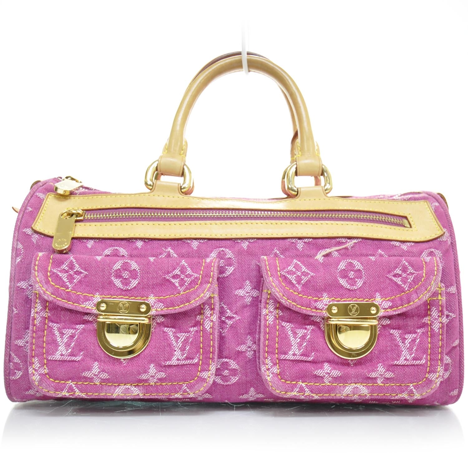 Louis Vuitton Monogram Denim Neo Speedy Fuchsia 1 of 9