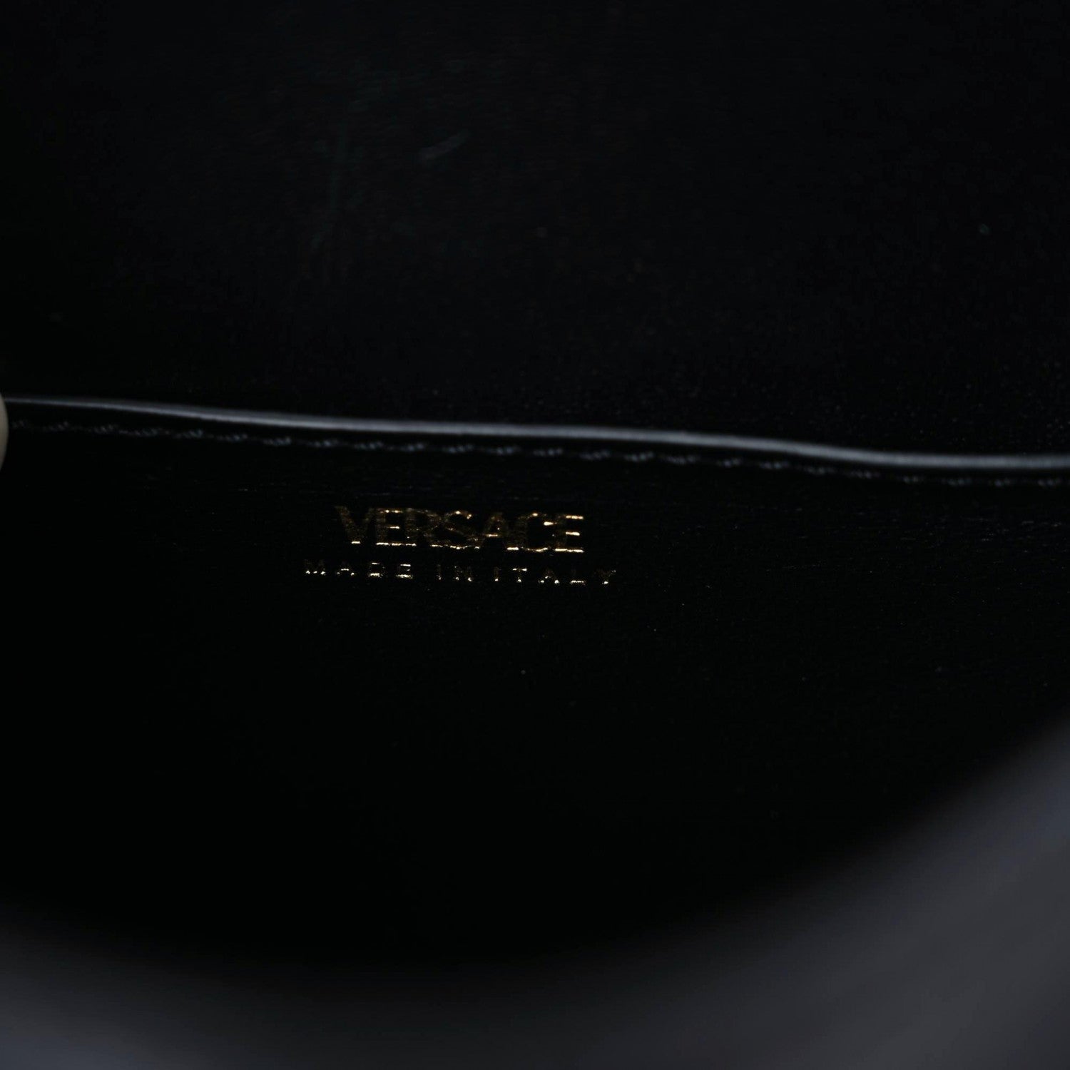 Versace Grained Calfskin Medusa Small Top Handle Handbag Black 9 of 9