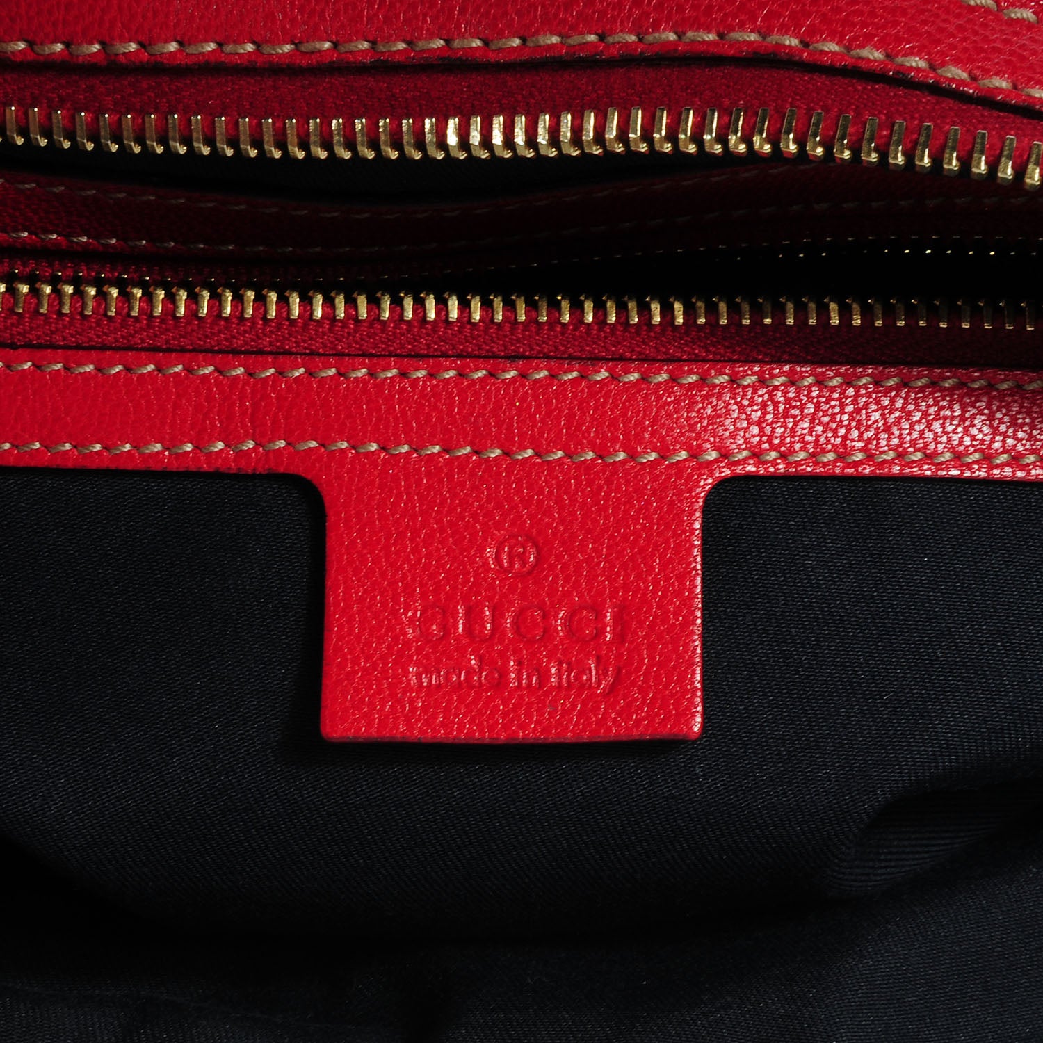 Gucci Leather Capri Small Bowler Red 6 of 7