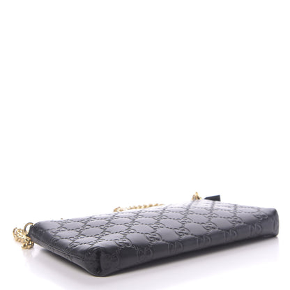 Gucci Guccissima Signature Wrist Wallet Black 4 of 11