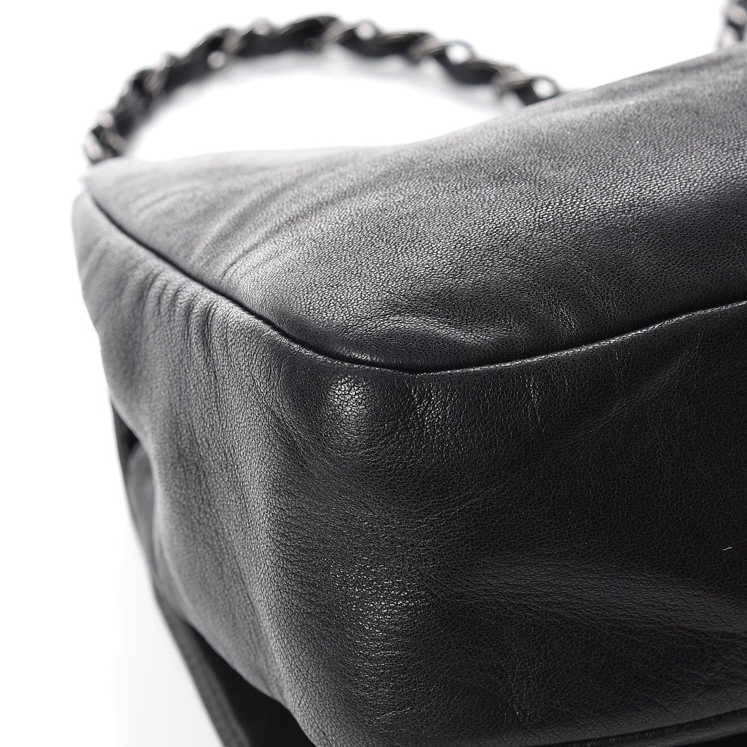 Chanel Lambskin Studded CC East West Flap Black 13 of 16
