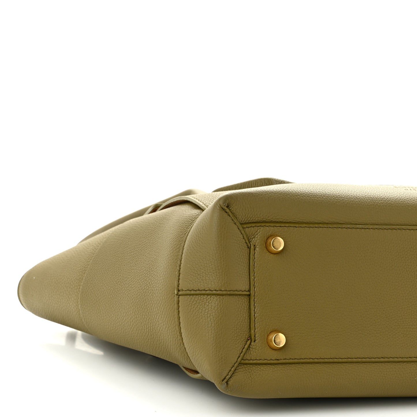 Grained Calfskin Maxi Intrecciato Arco 33 Green
