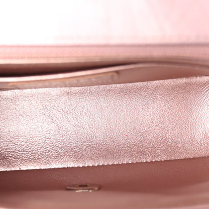 Chanel Metallic Calfskin Quilted Mini Rectangular Flap Pink 5 of 12
